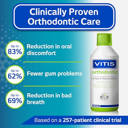 Vitis Ortho Mouthwash 500ml - Oral Hygiene & Fresh Breath
