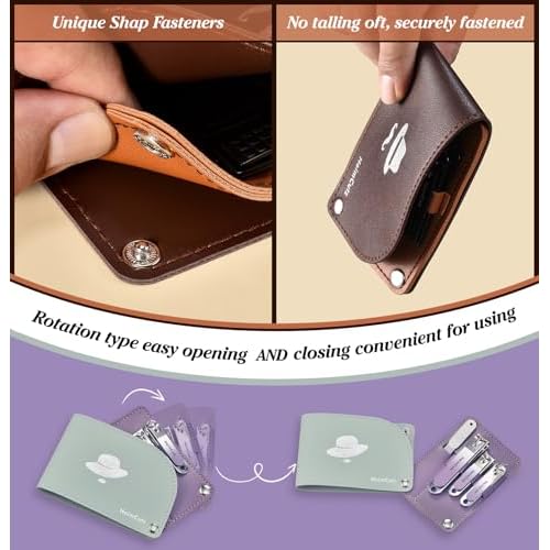 Toenail and Finger Nail Clippers Set: Separate Personal Nail Cutter Set for Men and Women, Travel Fingernail & Toe Nail Trimmer kit for Adult, Ideal for Wedding Gifts and Engagement Gifts for Couples