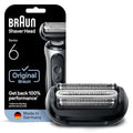 Braun Series 6 Electric Shaver Replacement Head with Sensitive Skinguard, Easily Attach Your Shaver Head, Compatible with New Generation Series 6 Shavers, 64B, Black