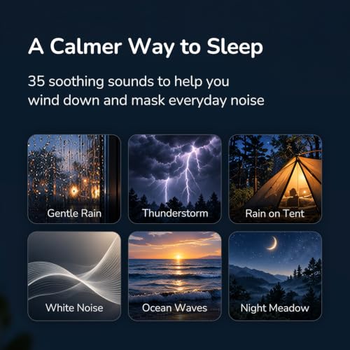 HOUBAY Sunrise Alarm Clock with Sound Machine, App Control, Sleep Routine