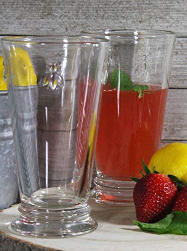 La Rochere Napoleon Bee Double Old Fashioned Glasses Set of 6 - 15 Oz French Design