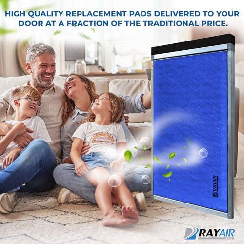 RAYAIR 16x25 Filter Pads with Activated Carbon for Dynamic Air Cleaners