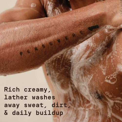 Men's Refreshing Body Wash with Coconut Oil & Vanilla Shea - 28oz Pack of 3 - Exfoliating & Hydrating
