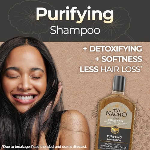Tio Nacho Shampoo, Purifying with Royal Jelly, Infused with Botanical Stem Cells for Intense Hair and Scalp Purification + Detoxifying Balance, 14 Fluid Ounces