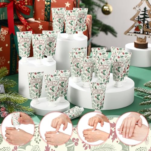 50 Pcs Christmas Hand Cream Gifts Bulk Leaves 1 oz Holiday Party Favors