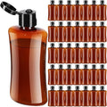 Domensi 36-Pack Travel 3.4oz Plastic Lotion Bottles - Leakproof & Reusable