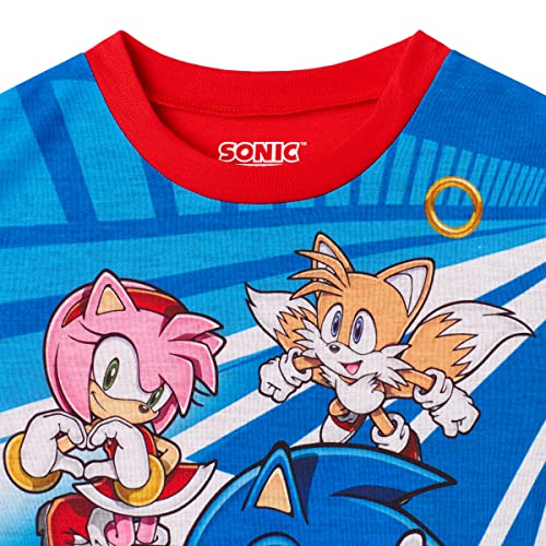 Sonic The Hedgehog Boys 4-Piece Pajama Sleepwear Set - Blue Blue, Kids