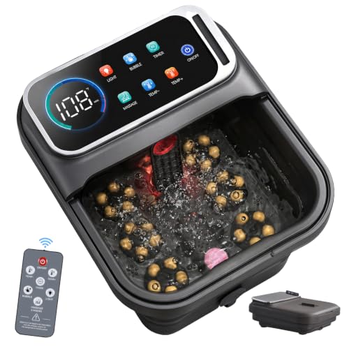 AAOBOSI Electric Foot Spa with Heat, Massage & Bubbles - Home Relaxation