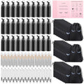 False Eyelash Extension Lash Shampoo Kit with Brushes & Dispenser - Black