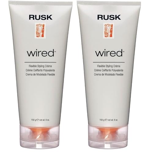 RUSK Wired Flexible Styling Creme 10 Ounce,(Pack of 2)