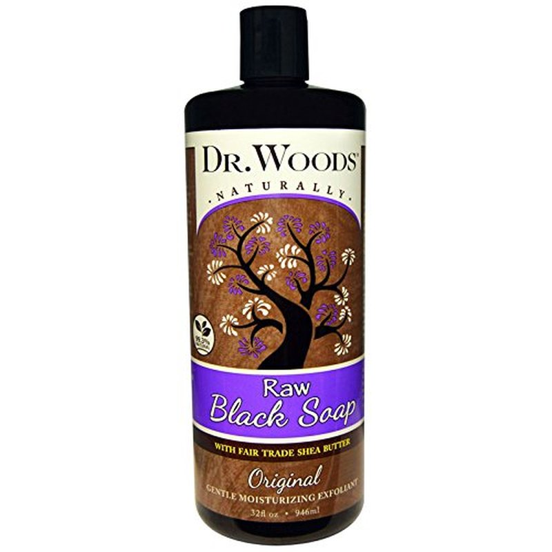 Dr. Woods Shea Vision Pure Black Soap with Organic Shea Butter, 32 Ounce