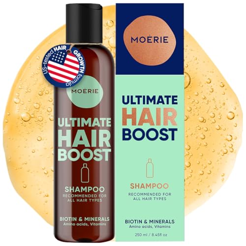 Moerie Hair Growth Shampoo for Men & Women - Single, Thickening & Natural Hair Loss Solution