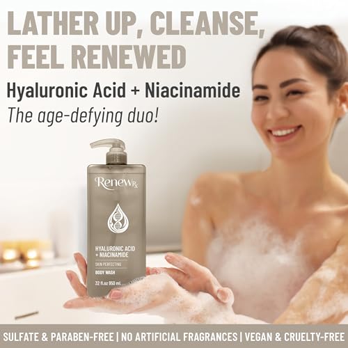 Hyaluronic Acid & Niacinamide Body Wash - Hydrating Skin-Refining 32oz