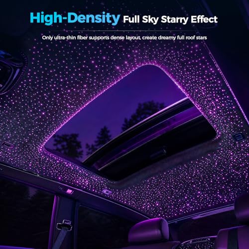 Car Star Ceiling Light Kit with Fiber Optic Starry Sky & Remote Control