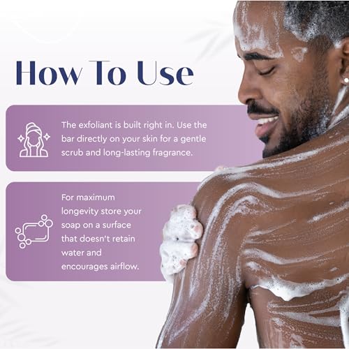 Baudelaire Spiced Exfoliating Loofa Soap - Natural Fragrance, Hydrating, Pack of 6