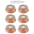 Rose Gold Replacement Heads for Flawless Gen 2 Hair Remover - 6 Pack