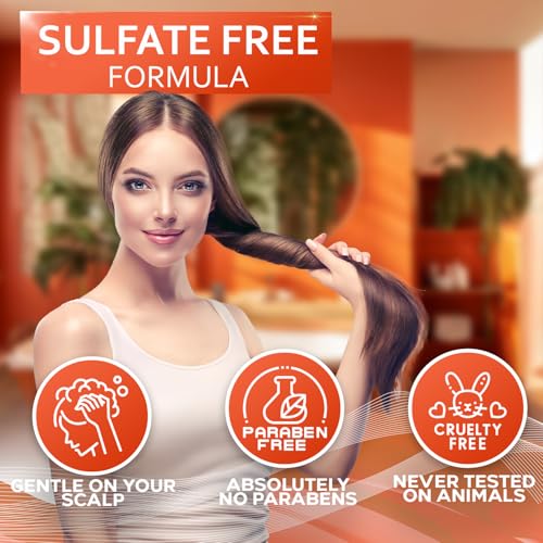 Keratin Shampoo and Conditioner Set - Sulfate & Paraben Free - Salon Thickening Treatment for All Hair Types - Variation: Keratin