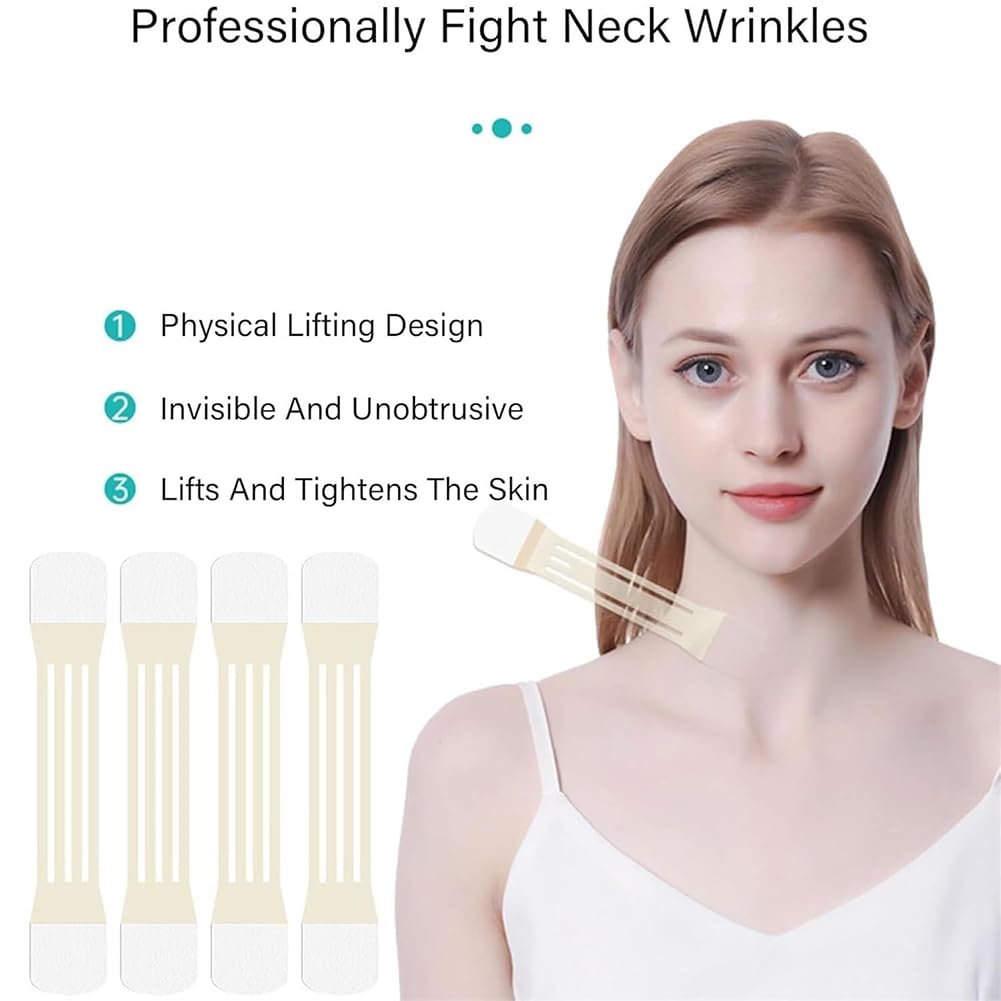 Neck Tapes for Lifting Sagging Skin, Neck Lifting Tape Invisible Face Lift Tape, Faces Necks Liftings Tapes, Instant Necks and Face Lift Strap Patch Tightening (A-3Set60PCS)