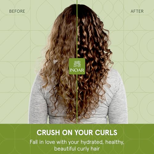 INOAR Meu Cacho Meu Crush Curl Activator with Plant-Based Collagen & Vitamin E for Enhanced Curl Definition & Hydration, 6.7 fl.oz