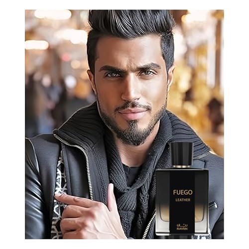 Luxury Men's Leather Eau de Parfum - Long Lasting Arabian Cologne 100mL