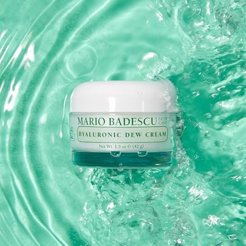 Mario Badescu Dewy Skin Duo - Hyaluronic Dew Cream & Dew Drops ? Hydrating Niacinamide & Hyaluronic Acid Moisturizer & Face Serum for Dewy, Glass-Like Skin ? Lightweight & Oil-Free