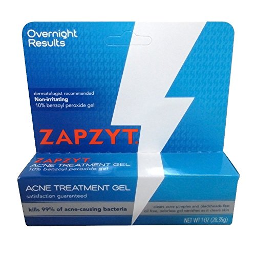 Zapzyt Acne Treatment Gel Maximum Strength 10% Benzoyl Peroxide Acne Spot Treatment 1 oz