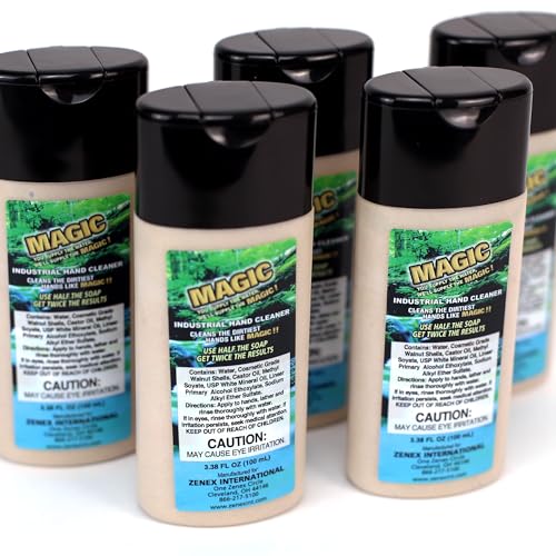 Zenex Walnut Shell Hand Soap 5 Pack, 100ml Industrial Hand Cleaner