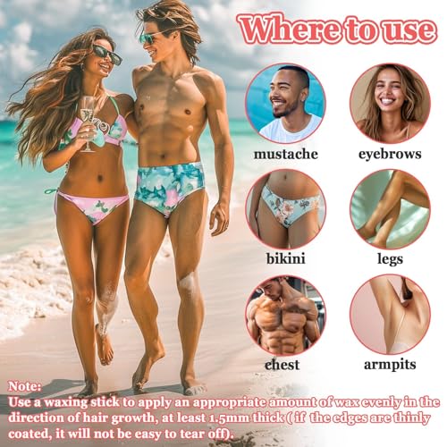 Hard Wax Beads for Hair-Removal - Sukh Brazilian Bikini Wax for Women Men Gentle on Skin, Moisturizing,Unisex for Back, Legs, Armpit, Bikini Line, Arms, Body
