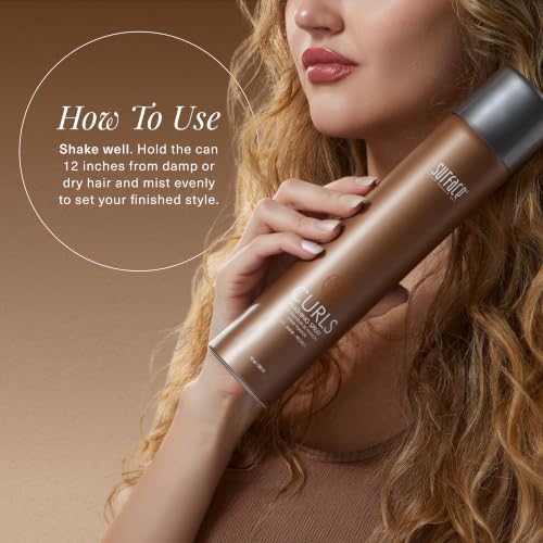 Surface Hair Curl Finishing Spray - Long-Lasting Humidity-Resistant Hold