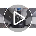 BYKISTOK 52-Inch Flush Mount Ceiling Fan with RGB Light - Black Reversible Mute Motor