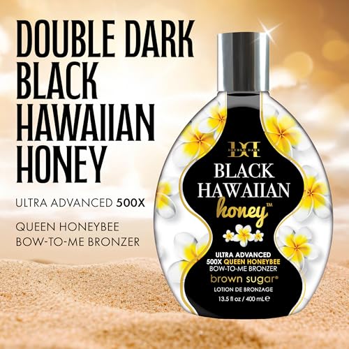 Hawaiian Honey Dark Tanning Lotion - 13.5 Fl Oz, Ultra Bronzer & Island Glow