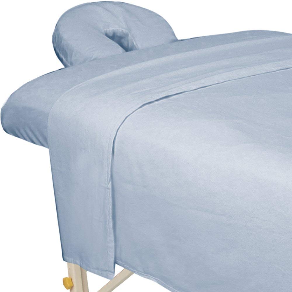 Premium Designer Flannel Massage Sheet Set - 3-Piece, Island Tranquility for Massage Tables