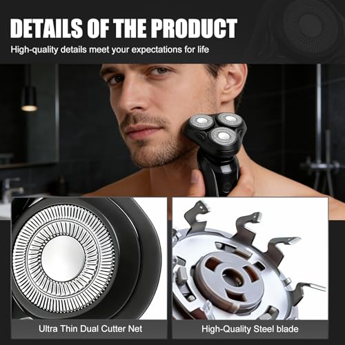 Rotary Shaver Heads 2-Pack Compatible with Remington Series - Replacement for R-2 R-3 R-4100