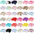 36-Pack Soft Plush Face & Hair Headbands with Bow Design for Makeup & Spa