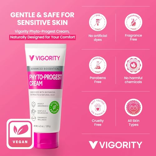 Vigority Phyto-Progest Cream for Women - Botanical Balance & Hydration Support - Cream