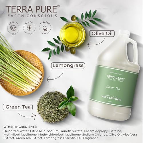 128 Fl Oz Green Tea Hotel Body Wash & Hand Soap Refill - Set of 2