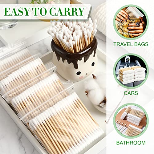 Dunzy 10,000 Pcs Double Round Cotton Swabs Bulk for Ear & Pet Cleaning
