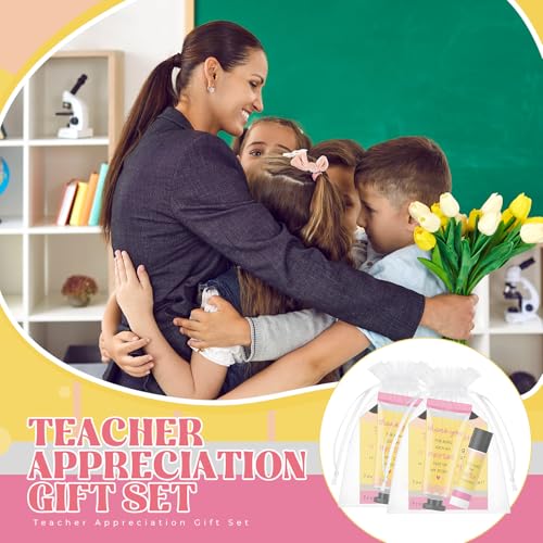 36-Piece Teacher Appreciation Gifts Set for Women - Hand Cream, Lip Balm & Thank You Cards - Variation of THIS listing