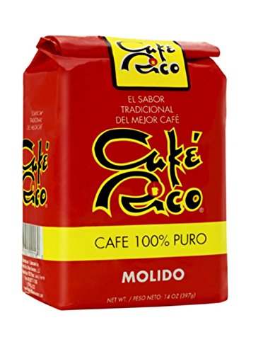 Cafe Rico Ground Coffee Medium-Dark Roast 14oz Bag - Pack of 8 - Unflavored