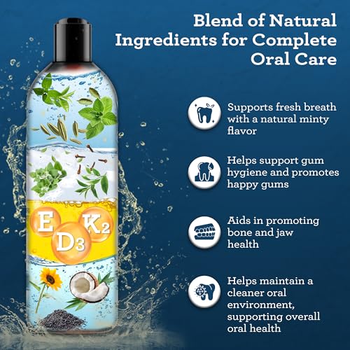 Oil Pulling & Coconut Oil Bundle with Toothbrush & Tongue Scraper for Oral Hygiene