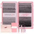 Cluster Eyelash Extension Kit, Extra Large Capacity Set, DIY Individual Lash Extension at Home