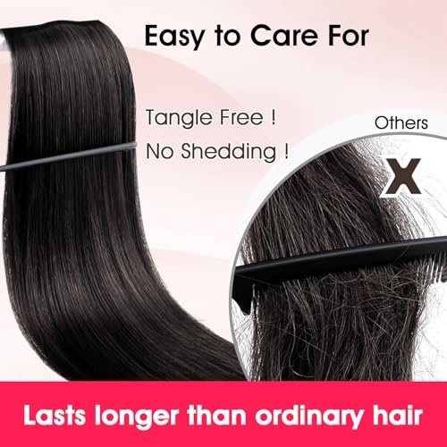 16 Inch Human Hair Bundles - Brazilian Straight Virgin Hair, Thick Weft, Natural Color - Straight Bundle Variation