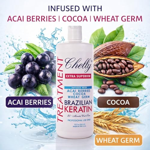 Brazilian Keratin Shampoo & Clarifying Hair Care Combo with Acai & Cocoa
