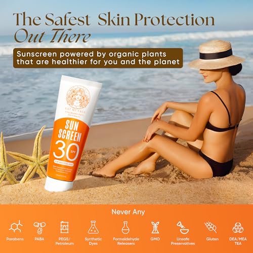 SPF 30 Mineral Sunscreen with Grass-Fed Beef Tallow - Reef Safe, Water Resistant 80 Min, Travel Size