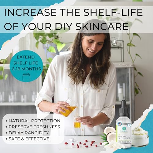 Skin Perfection Leucidal SF Complete - DIY Leucidal Liquid SF Natural Alternative Preservative for Lotion Making - Leucidal Liquid Complete with Lactobacillus & Coconut for Complete Protection 1oz