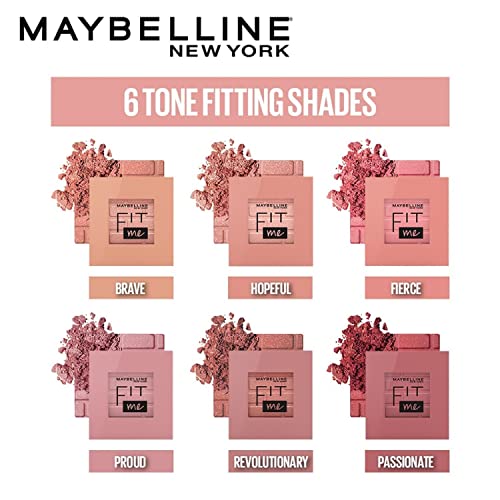 Maybelline Fit Me Blush Powder - Wine Shade, Pack of 4 - Lightweight & Blendable