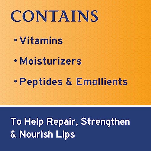 Neosporin Lip Health Overnight Renewal Therapy White Petrolatum Protectant and Moisturizer to Nourish & Repair Dryness, Helps Relieve, Prevent, Hydrate, & Protect, 0.27 oz, 2 Pack