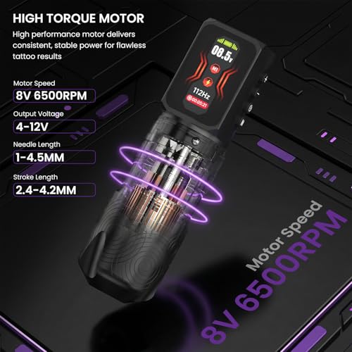 Wireless Tattoo Machine Kit with 2 2300mAh Batteries - Includes 20 Cartridges & Accessories - Variation: 2 Batteries + Kit