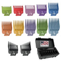 Color Coded Clipper Guard Set - 14 Piece Hair Cutting Guide with Organizer - Wahl Compatible