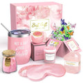 Pink Rose Spa Gift Basket for Women - Self-Care Birthday Gift for Mom Sister Friend